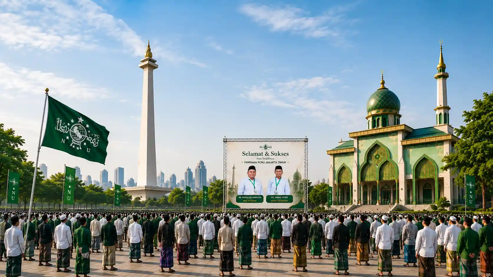 Kebersamaan pengurus dan warga PCNU Pengurus Cabang Kabupaten Sikka